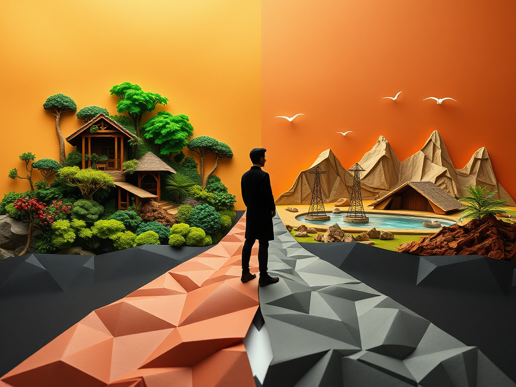 illustration pour le psychose du changement climatique